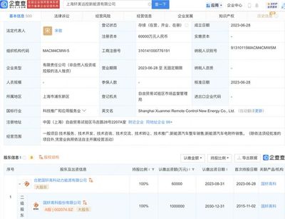 国轩高科于上海投资设立新公司,注册资本6亿元