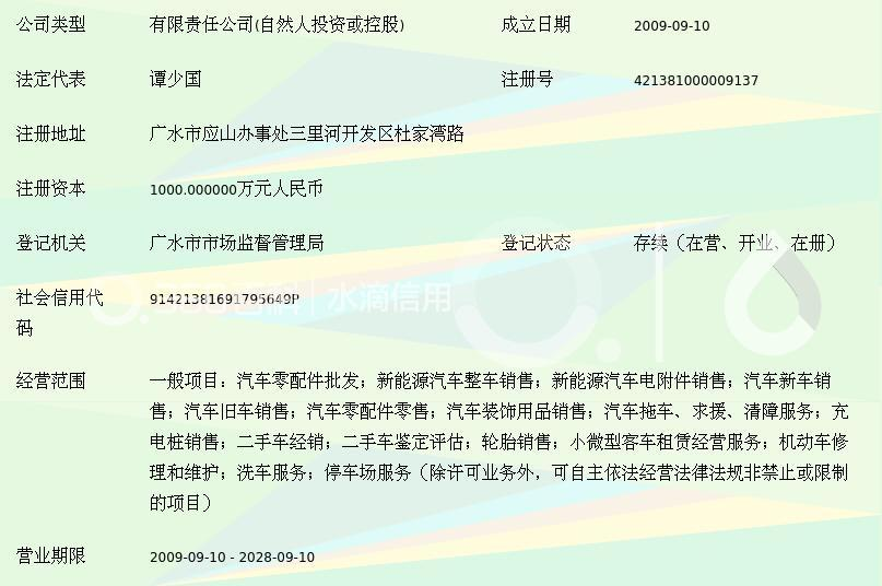 广水市鑫源汽车销售维修服务